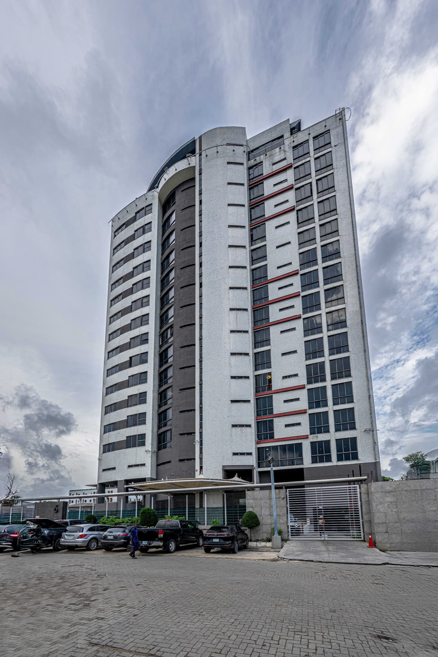High-rise property exterior view